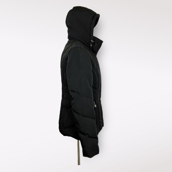 Calvin Klein Hooded Winter Puffer Coat Parka. Black. Size: S. #551 - Picture 2 of 9